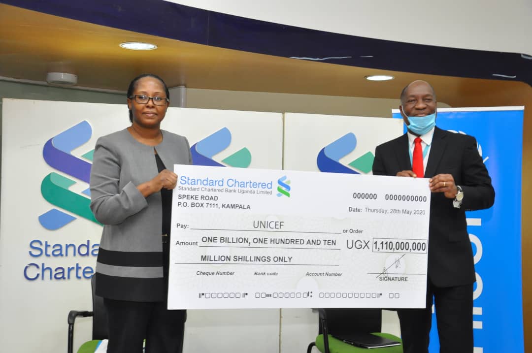 Tonsemberera Standard Chartered Bank donates over Shs1b to support